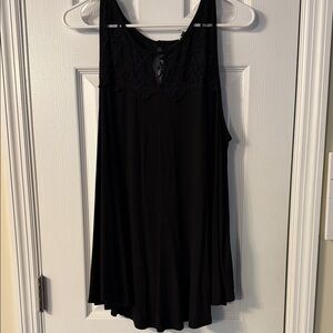 Green Envelope Black Lace Tank Top